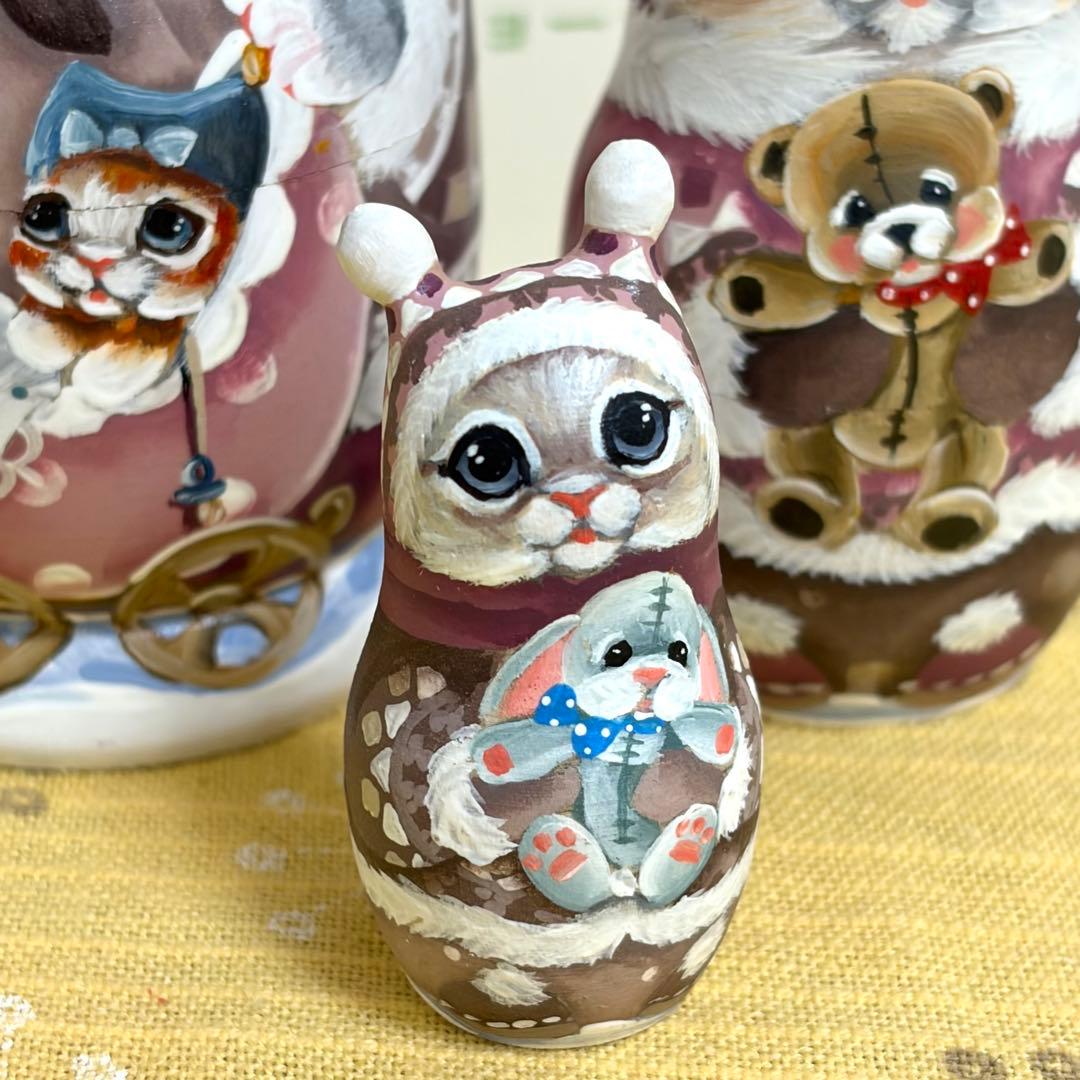 マトリョーシカ　猫　ニコラエヴァ　家族　赤ちゃん