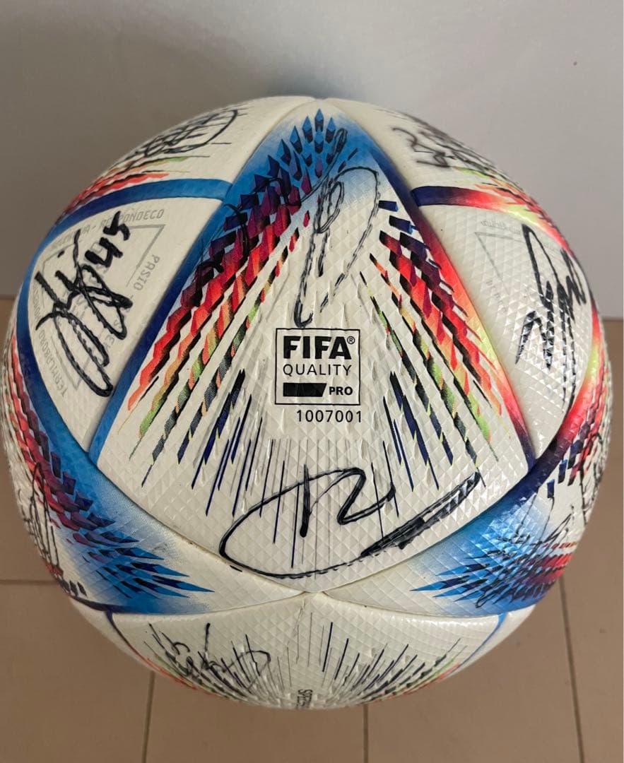 FIFA ワールドカップ2022 サッカーボール サイン入り 公式球