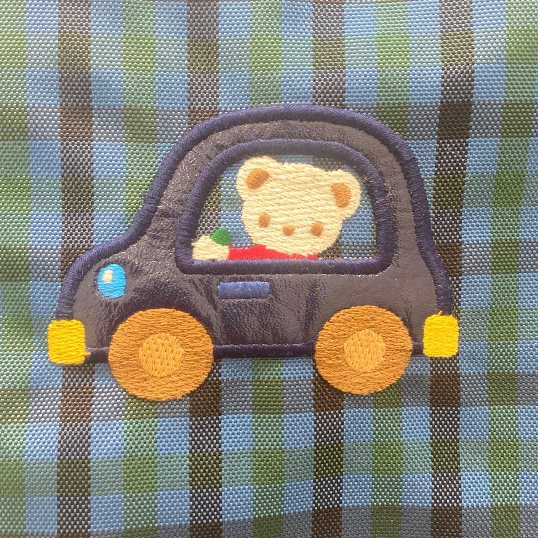 美品✨Familia ファミリア　レッスンバッグ　ナイロン　ブルー系　入園グッズ