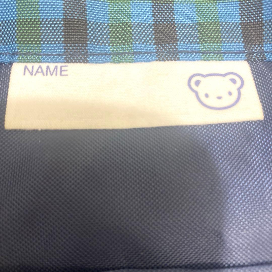 美品✨Familia ファミリア　レッスンバッグ　ナイロン　ブルー系　入園グッズ