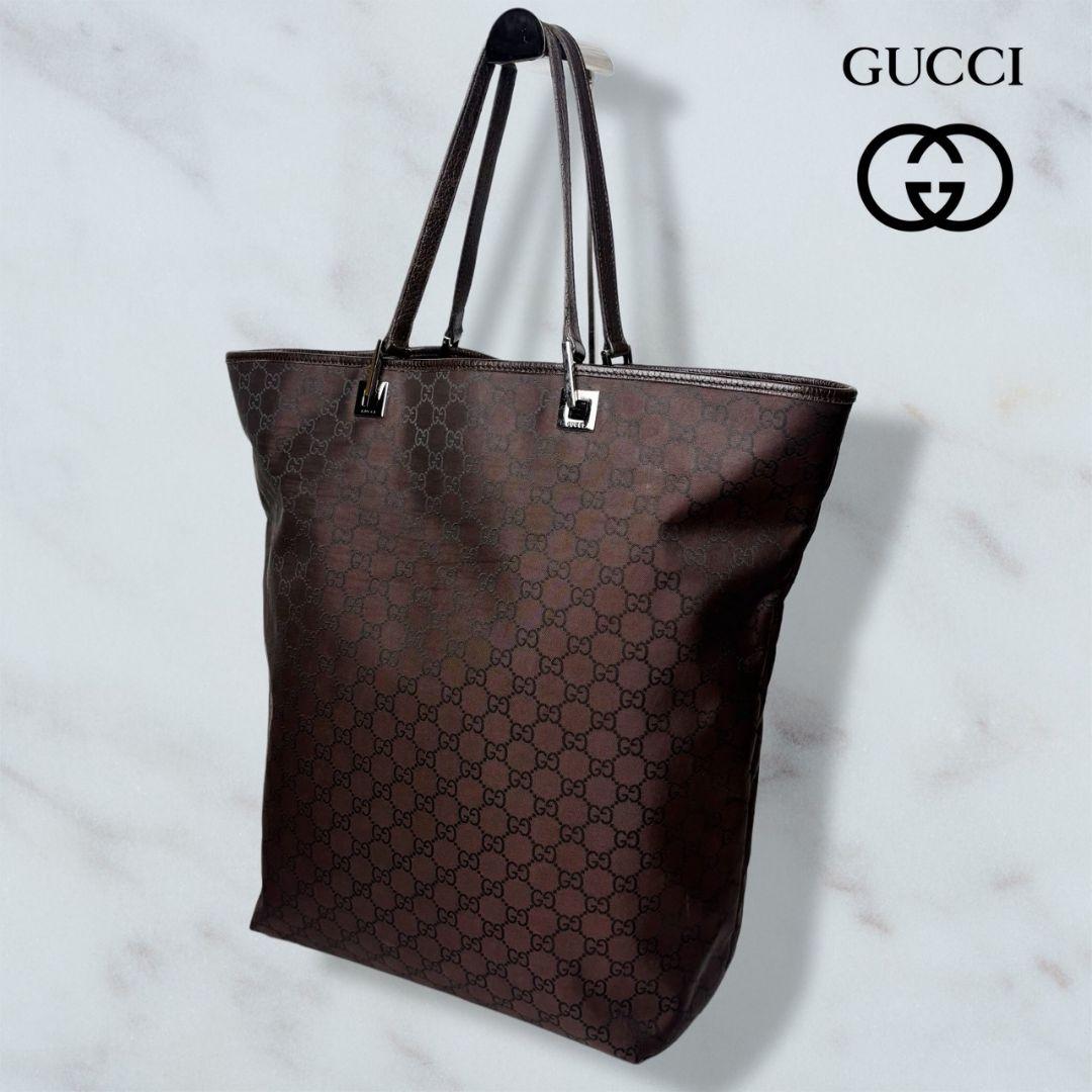 011 極美品 GUCCI ハンドバッグ トートバッグ 肩掛け GG柄 n3