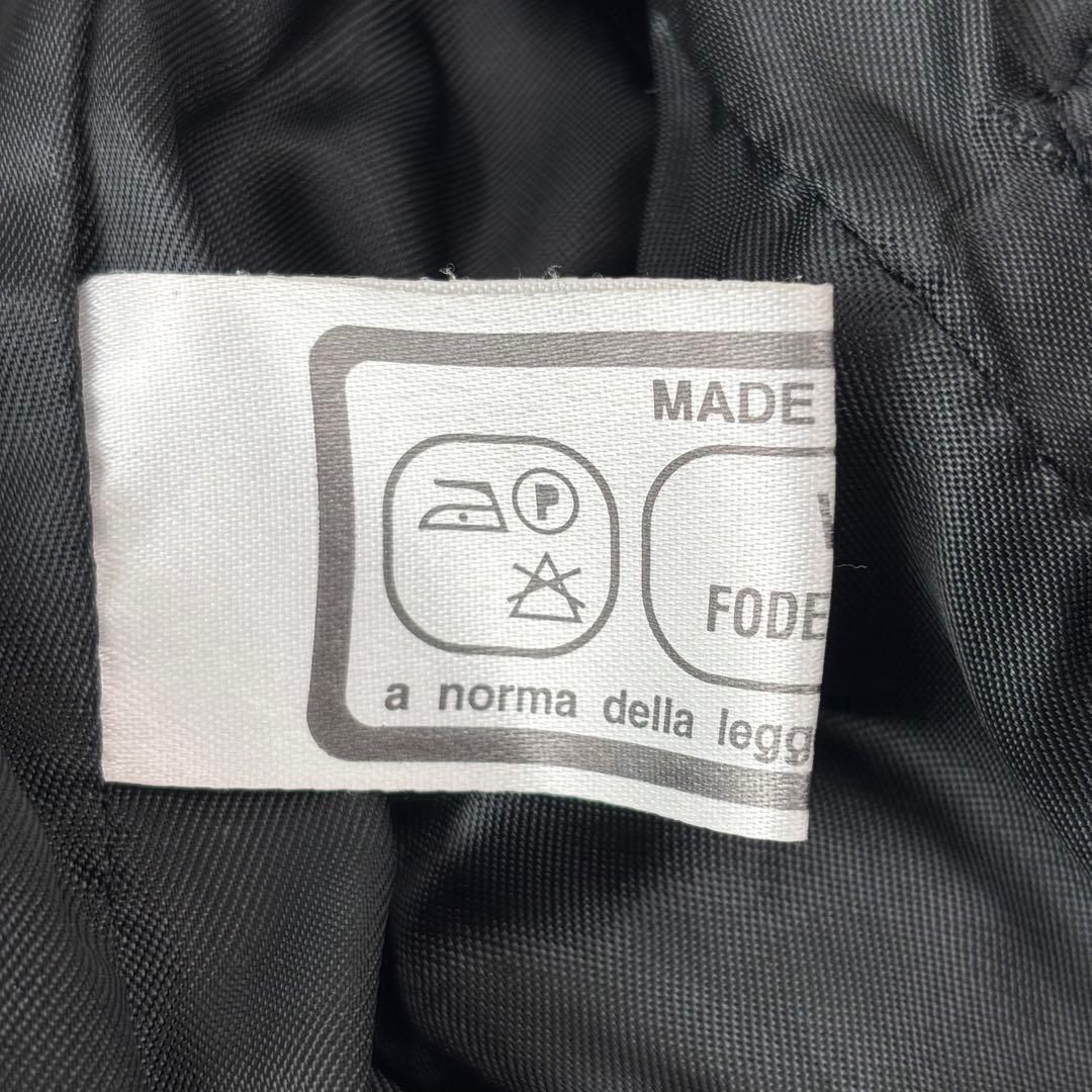 vintage leather car coat M 本革 イタリア製 黒