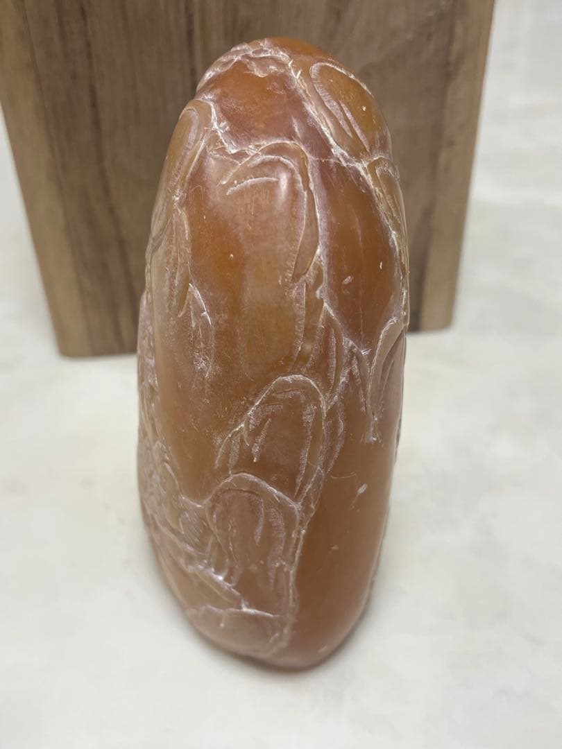 中国古玩 寿山石 寿山連江黄凍石 浮彫印材