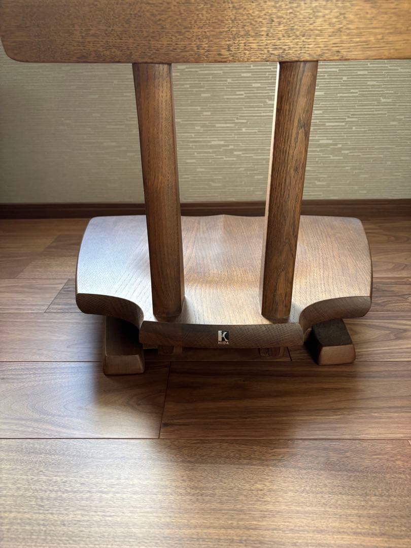 飛騨家具　HIDA 木製 回転座椅子