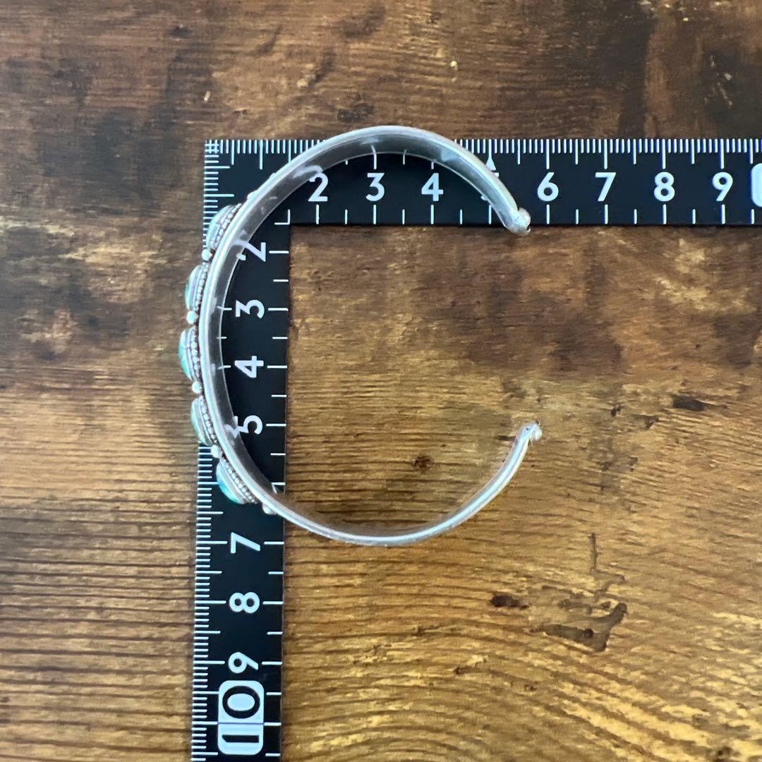 ターコイズストーン シルバー バングル