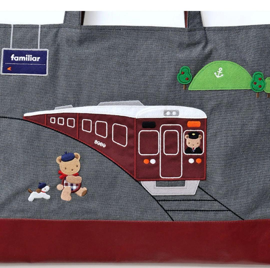 阪急電車ファミリアトートバッグ 阪急電車ファミリアファミリアデニムバック