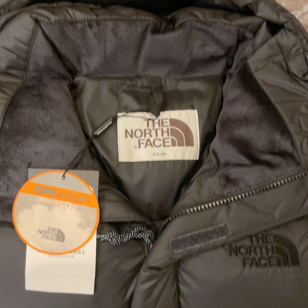 韓国　ノースフェイス　XS ダウン　ジャケット　フード付き　新品　グレー　S M
