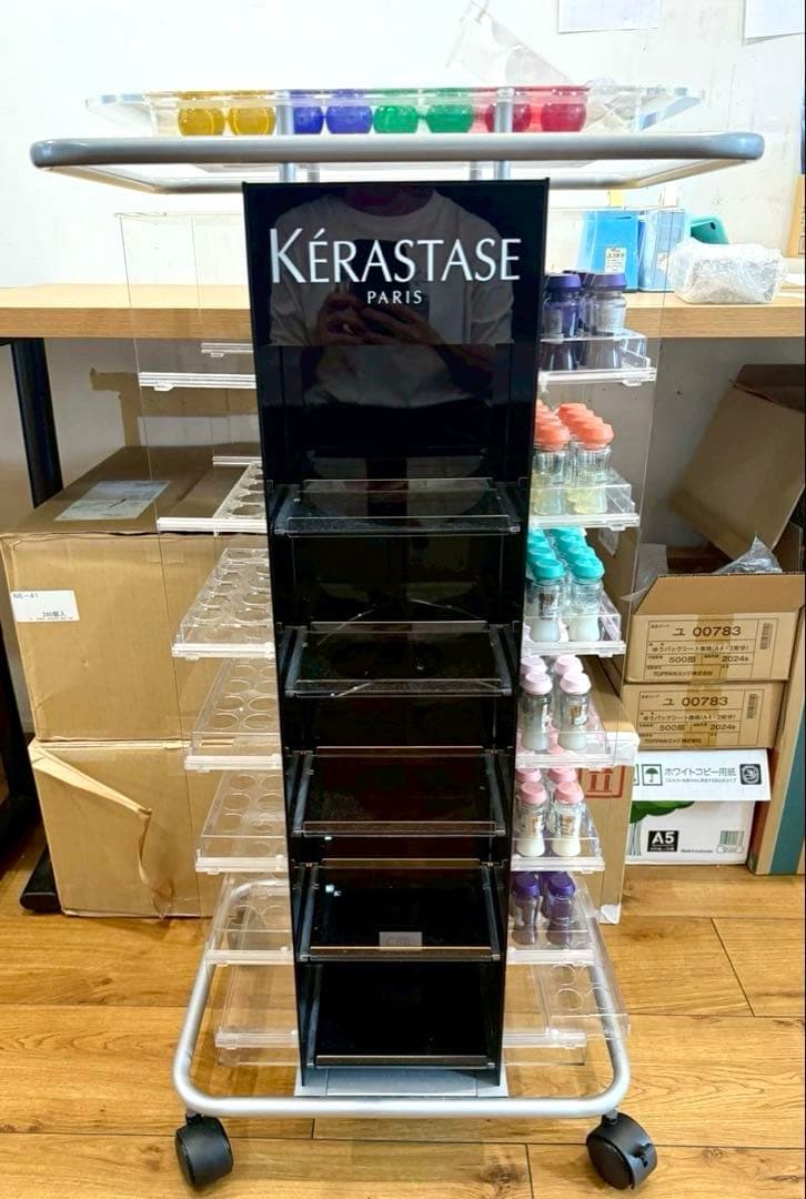 【極美品・希少】KÉRASTASE 正規サロン限定ワゴン／施術・ディスプレイ兼用