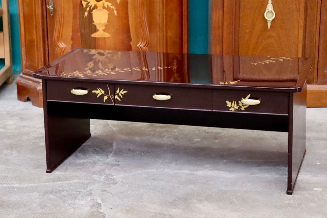 GMIK162○文机 座敷机 座卓 ローテーブル 作業台 和室 デスク 机 引き