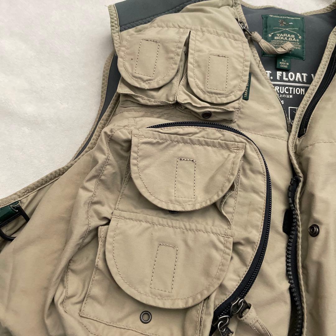 レア‼️ TARAS BOULBA アシックス　フィッシングフロートベスト　L