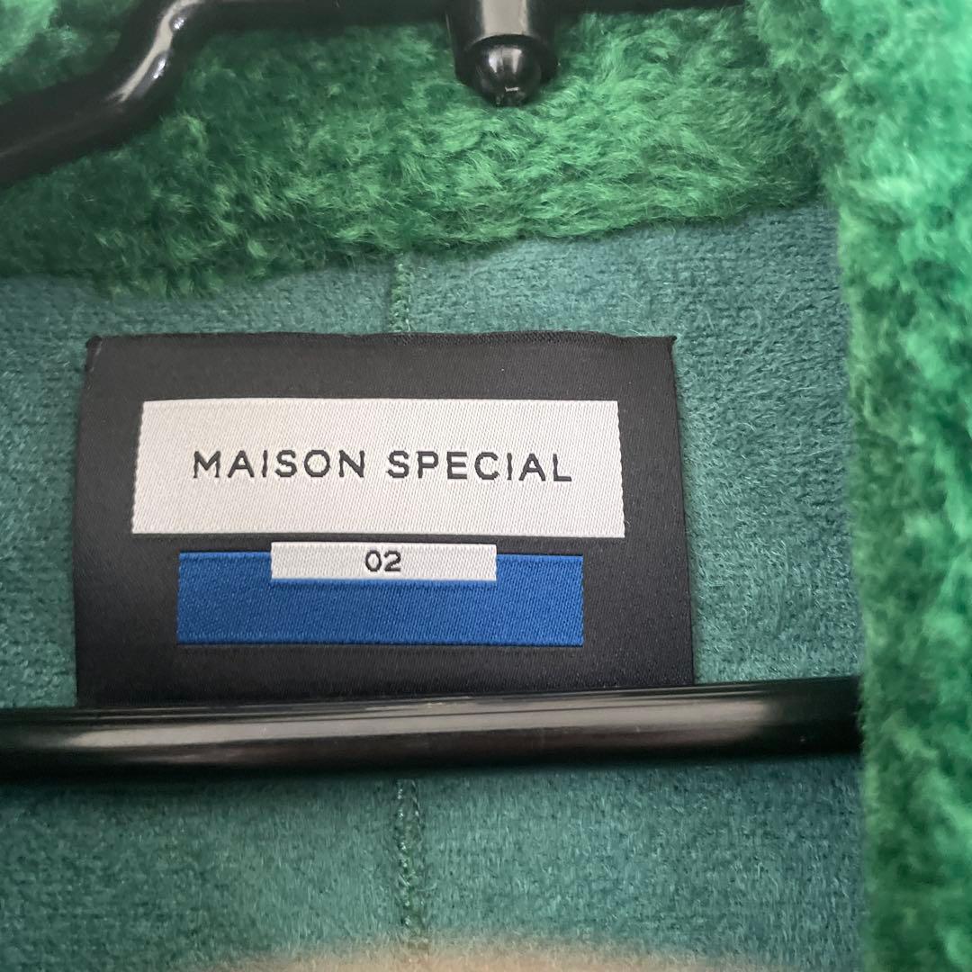 MAISON SPECIAL グリーン チェスターコート 02