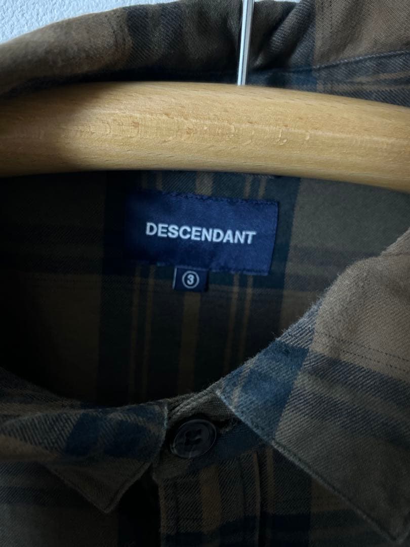 【美品】DESCENDANT GORDIE PLAID LS SHIRT