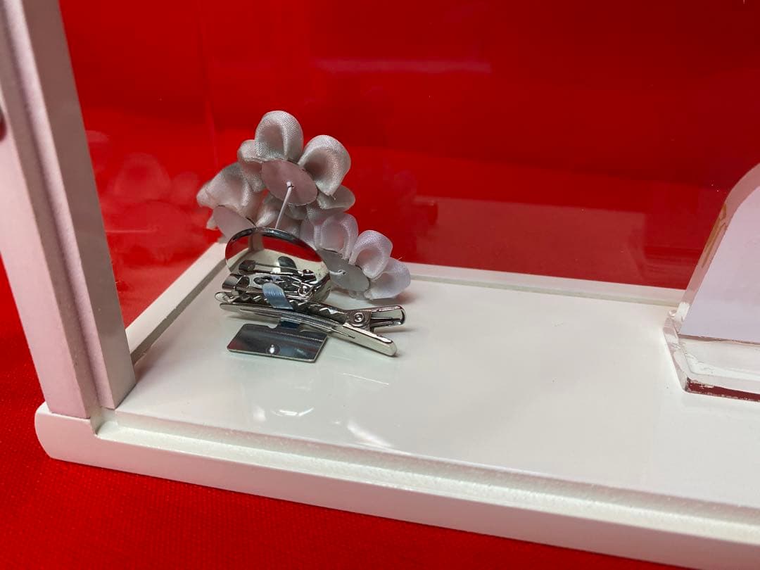 東京久月　つまみ細工額入　羽子板・壁掛け・間口約２０×奥行約９×高さ約３３㎝