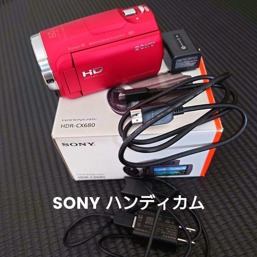 SONY HDR-CX680 赤 ビデオカメラ 本体