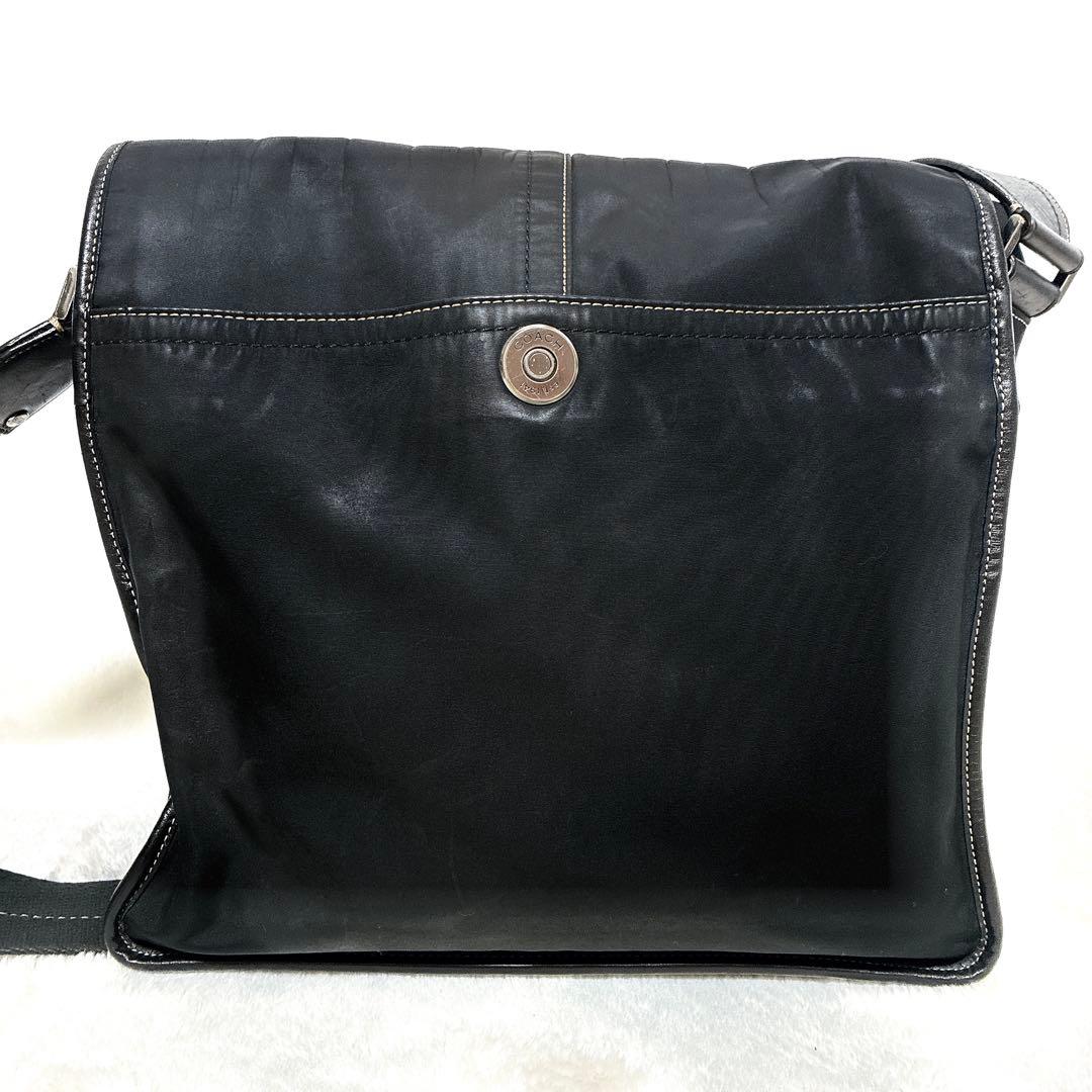 COACH コーチ　ブラック　メッセンジャーバッグ　ショルダーバッグ