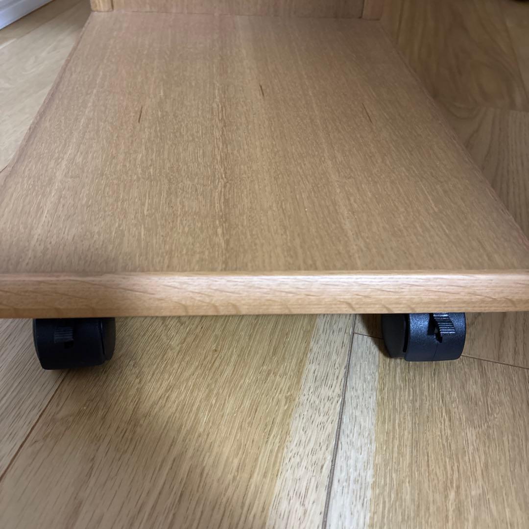 浜本工芸　サイドテーブル　キャスター付き　ナチュラルオーク　直接引き取り可