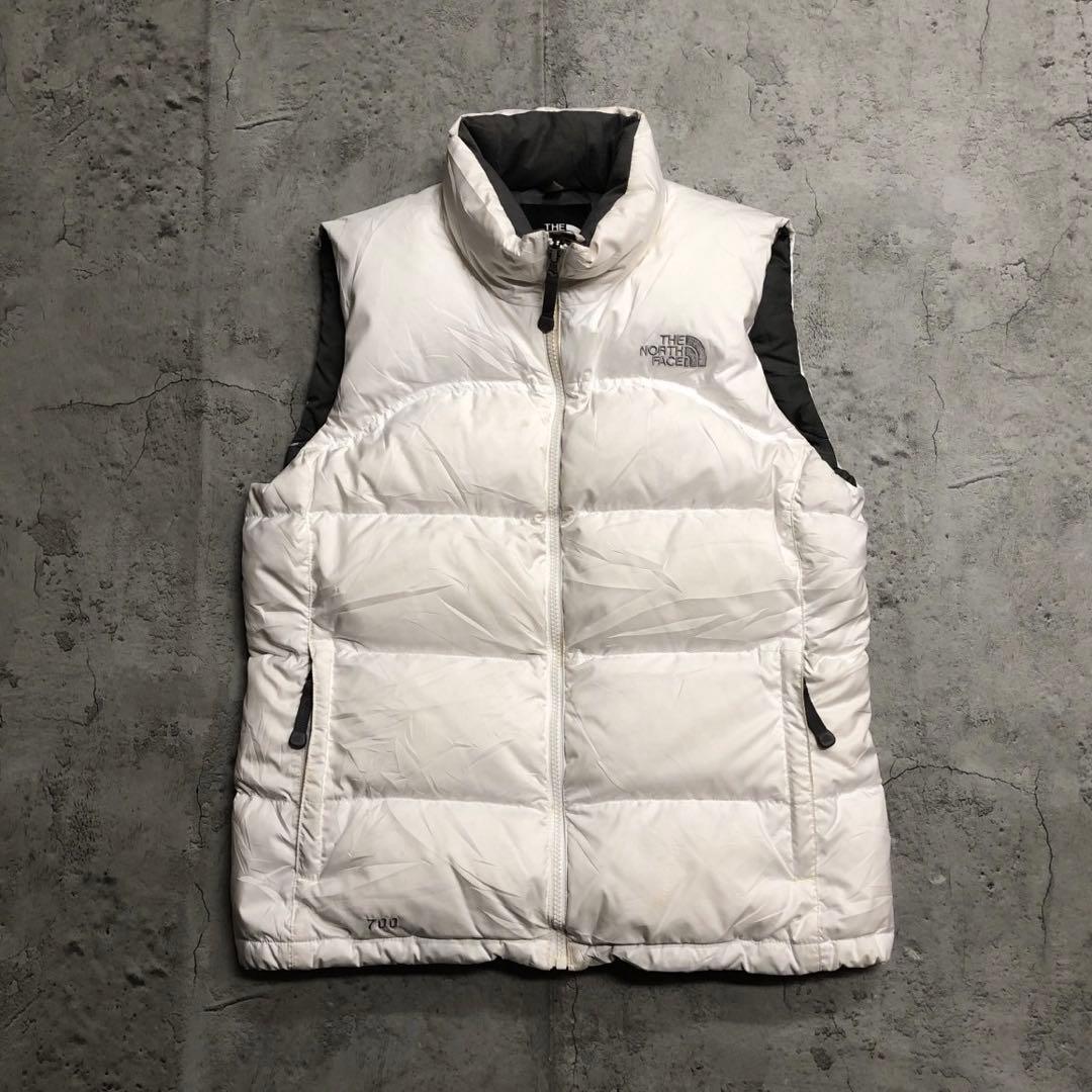 人気カラー　ザノースフェイス　700フィル　ヌプシ　ダウンベスト　レディースM