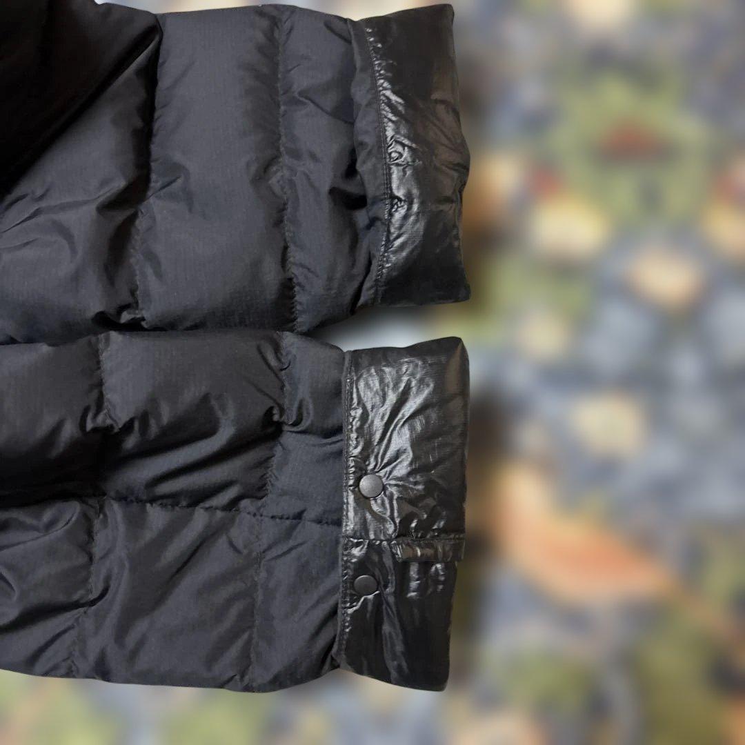 mont-bell フード付きロングダウンジャケット ブラック