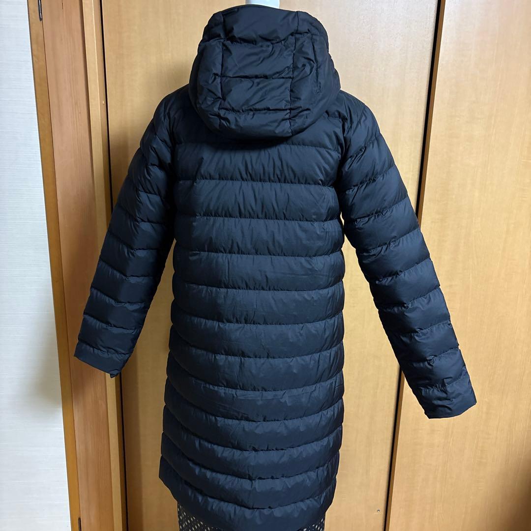 mont-bell フード付きロングダウンジャケット ブラック