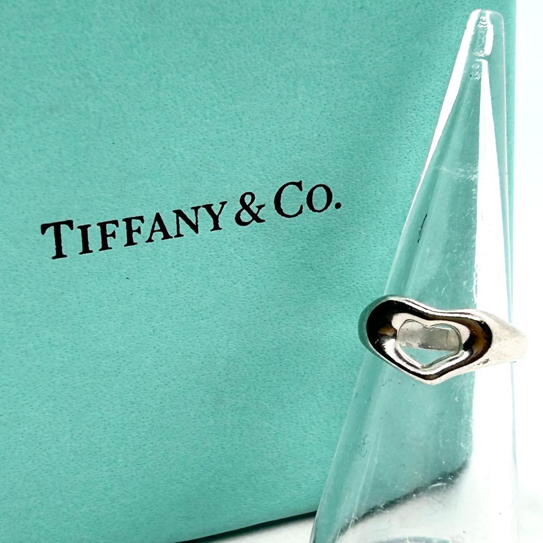 ✨美品✨ティファニー オープンハート リング 指輪 9号 人気 定番 可愛い