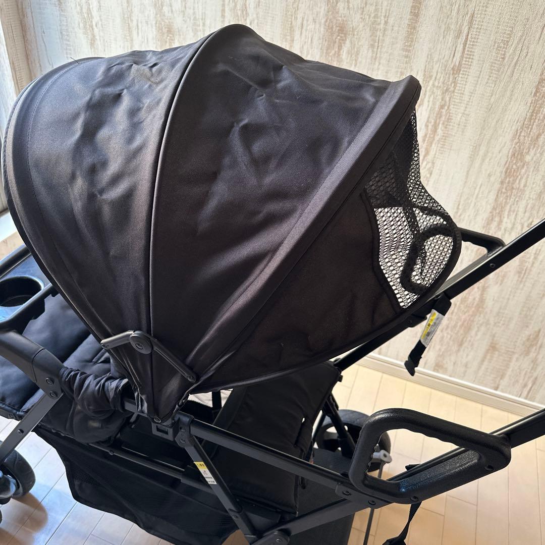 【美品】Nebio Amitie F 二人乗りベビーカー