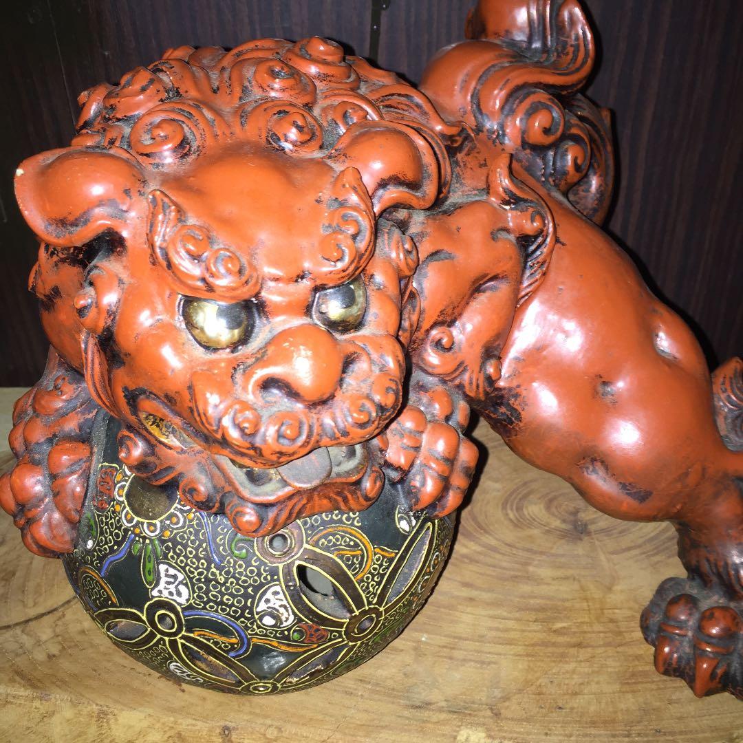 九谷 狛犬  焼き物