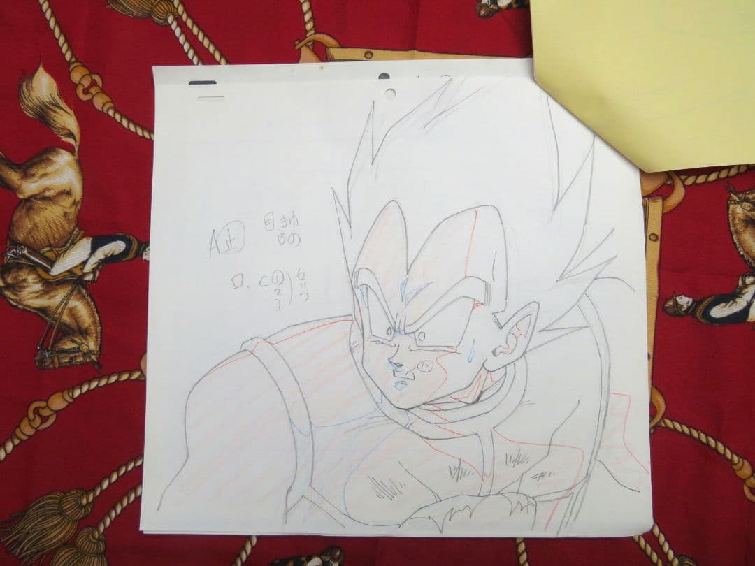 j*い様 ドラゴンボール セル画 原画 ベジータ 当時品