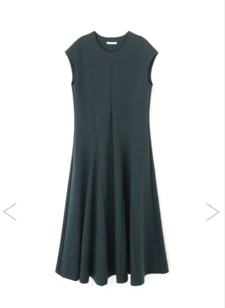 新品未使用　AW秋冬LE PHIL ダークグリーン ノースリーブワンピース