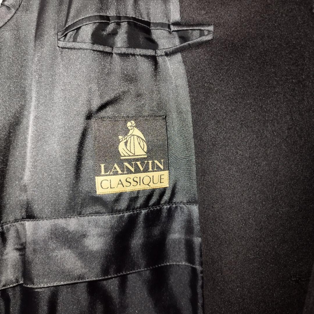 CAR SHOP 2025様。LANVINカシミヤステンカラーコート黒XL美品