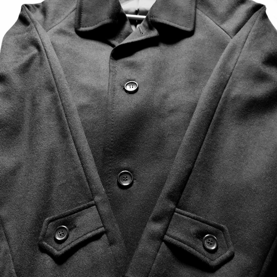 CAR SHOP 2025様。LANVINカシミヤステンカラーコート黒XL美品