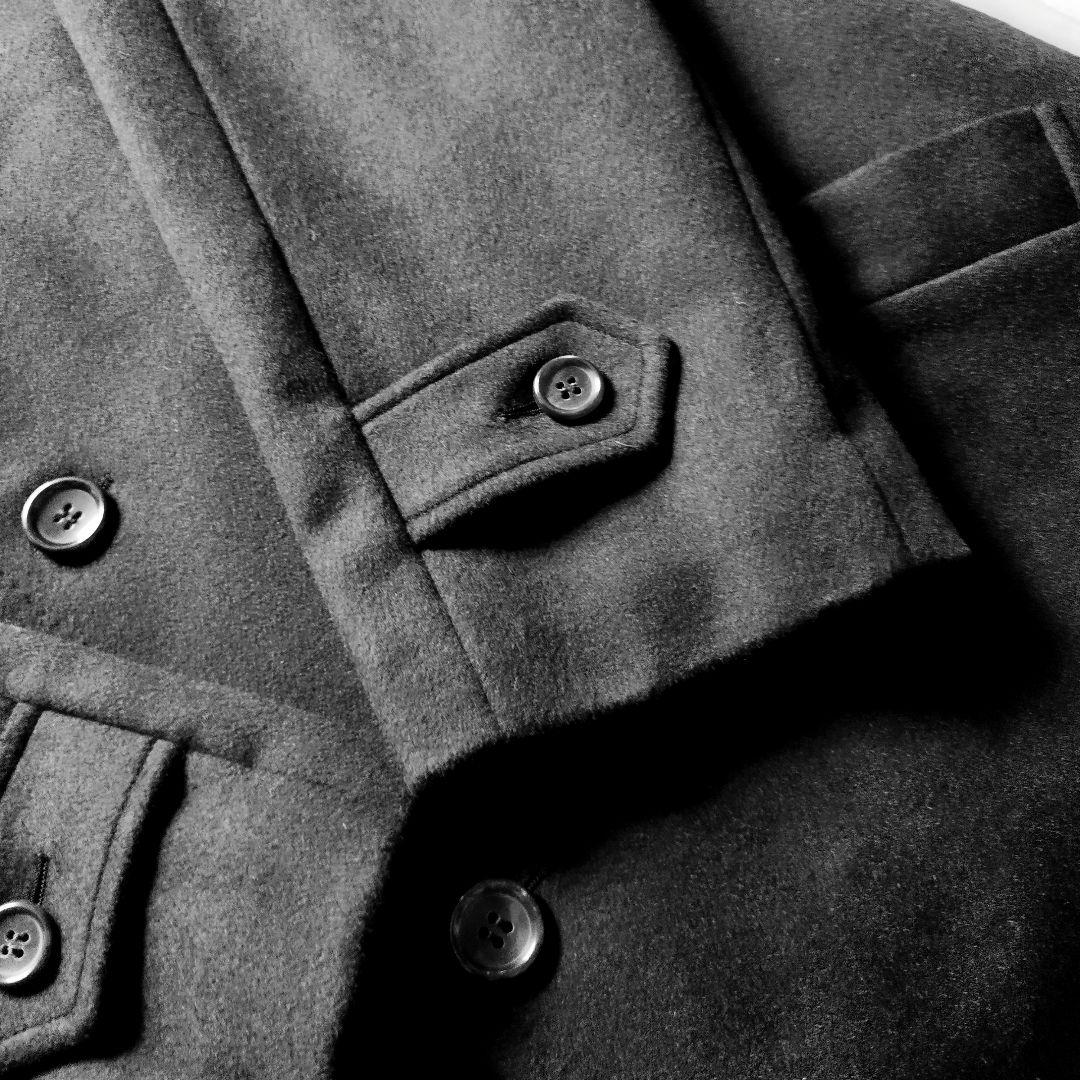 CAR SHOP 2025様。LANVINカシミヤステンカラーコート黒XL美品