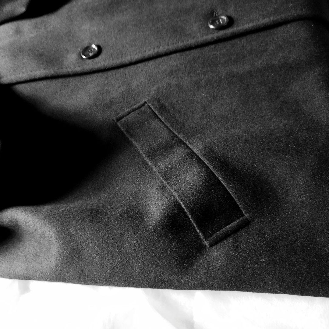 CAR SHOP 2025様。LANVINカシミヤステンカラーコート黒XL美品