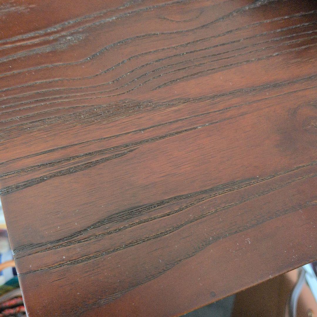 【2/8まで】【天然木】ダークブラウン 木製ダイニングテーブル【送料込】