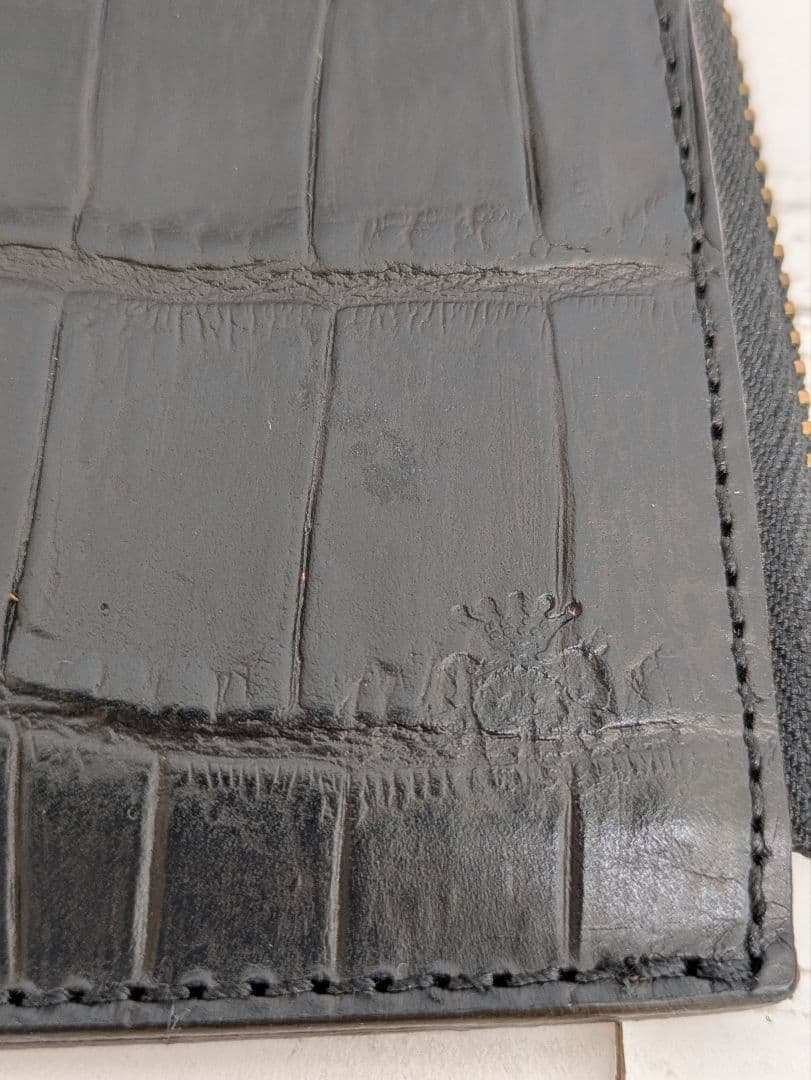 FELISI ミニ財布 ケース クロコ ブラック