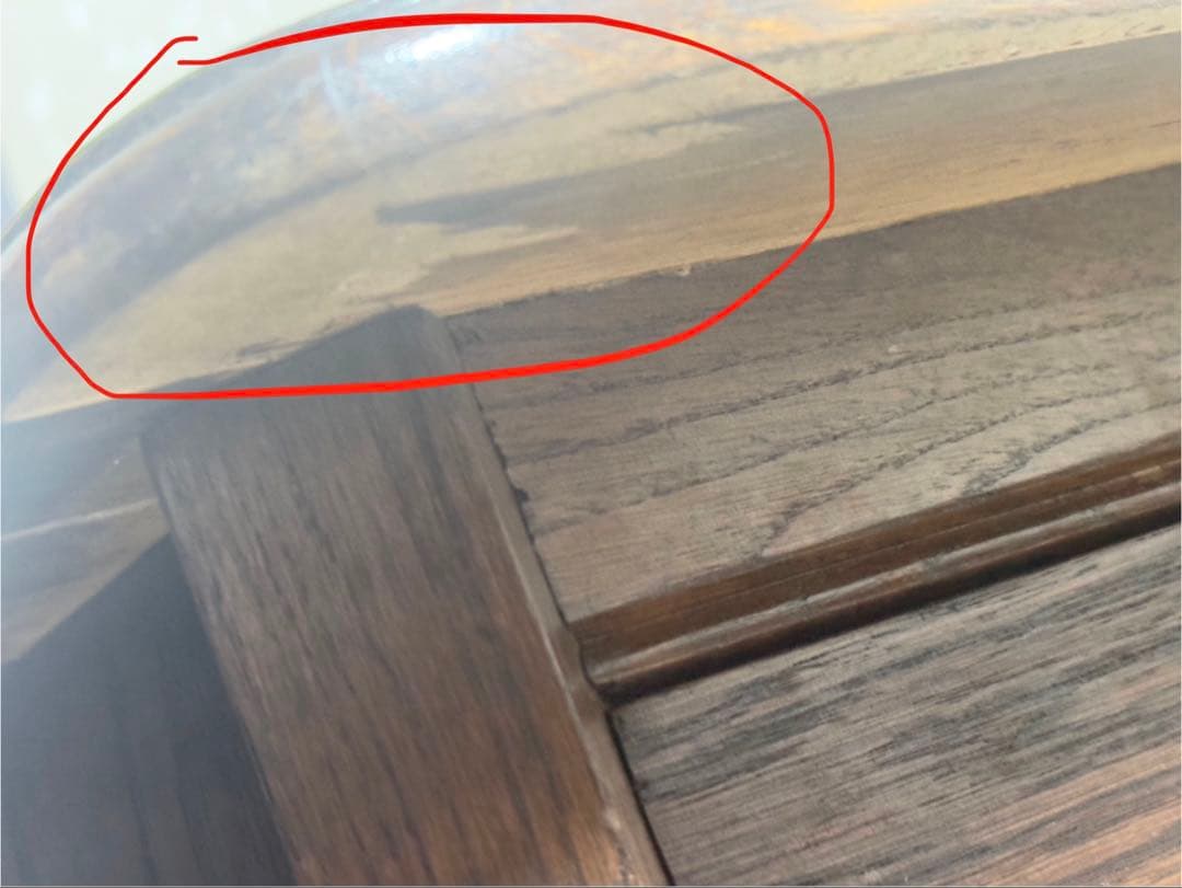 木製アンティークタンス 3段 引き出し1940年代フランス　オーク材　西洋