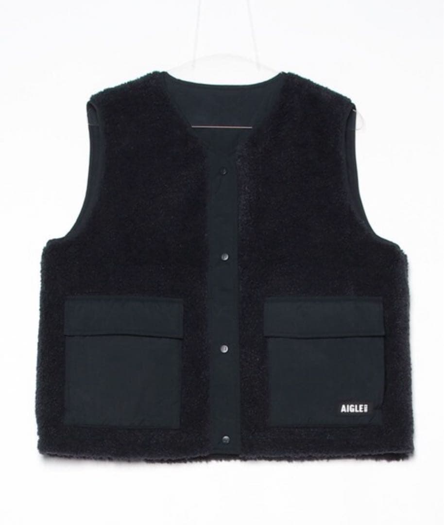 ⭐️新品未使用⭐️AIGLE リバーシブル インサレーション キルティングボアベスト
