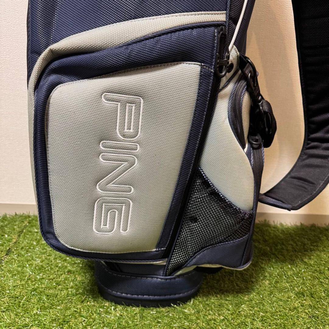 PING ピン キャディバッグ explore ゴルフバッグ ネイビー グレー