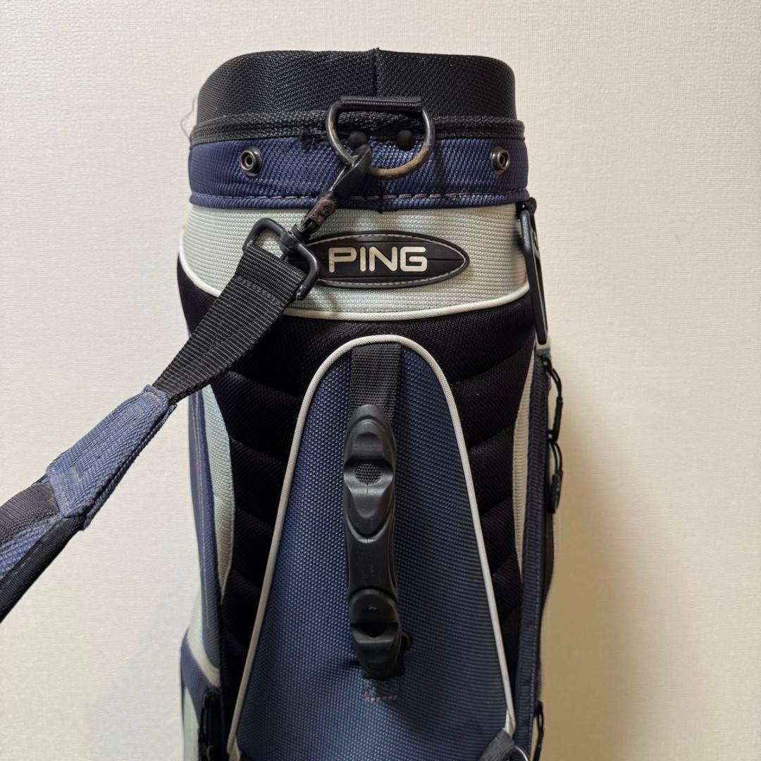 PING ピン キャディバッグ explore ゴルフバッグ ネイビー グレー