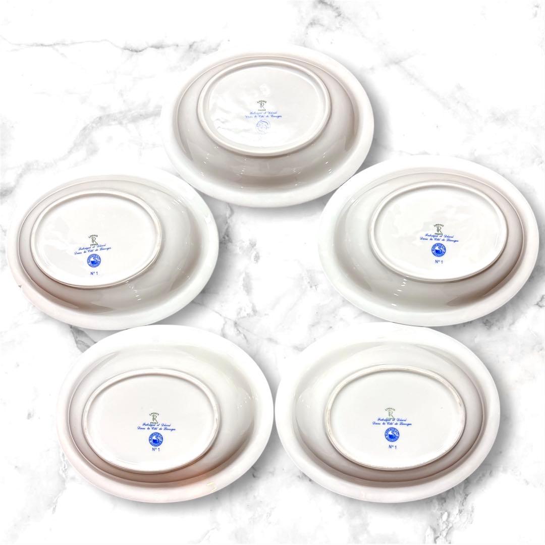 【定価35万円】レイノー シキオン　リモージュ　RAYNAUD　オーバル型　5客