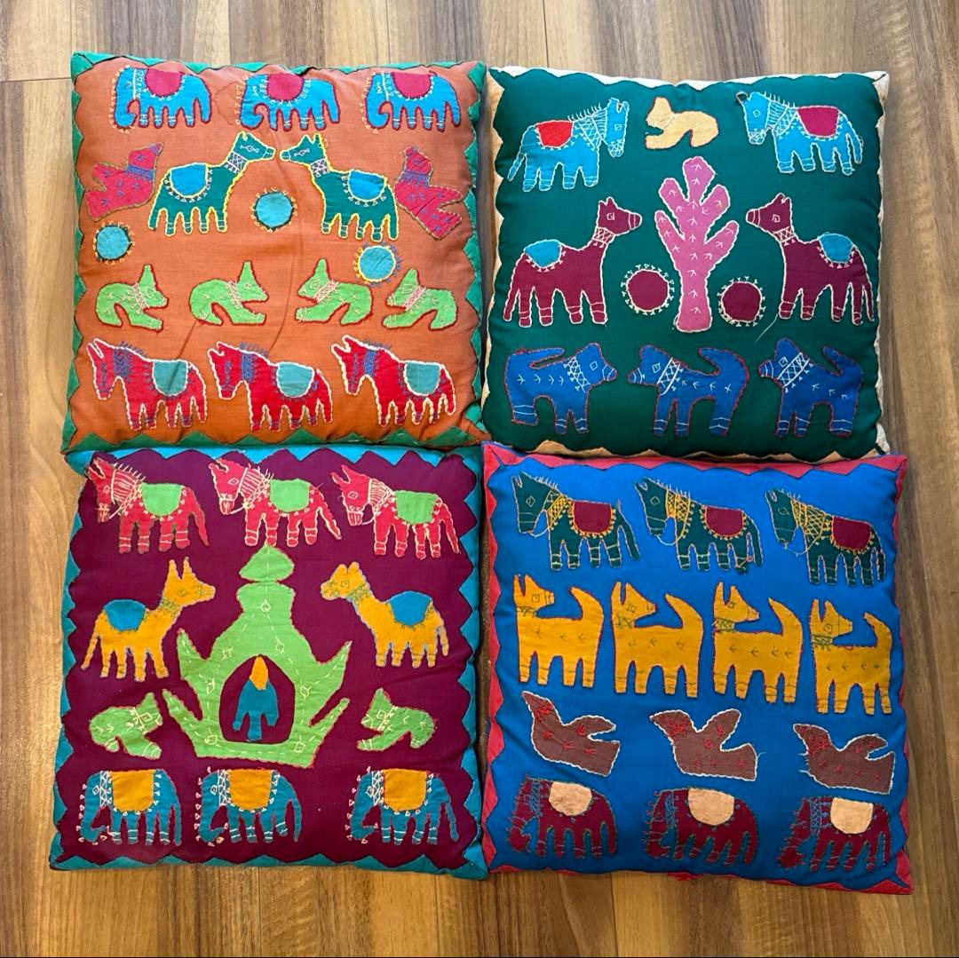 インド製クッションとカバー