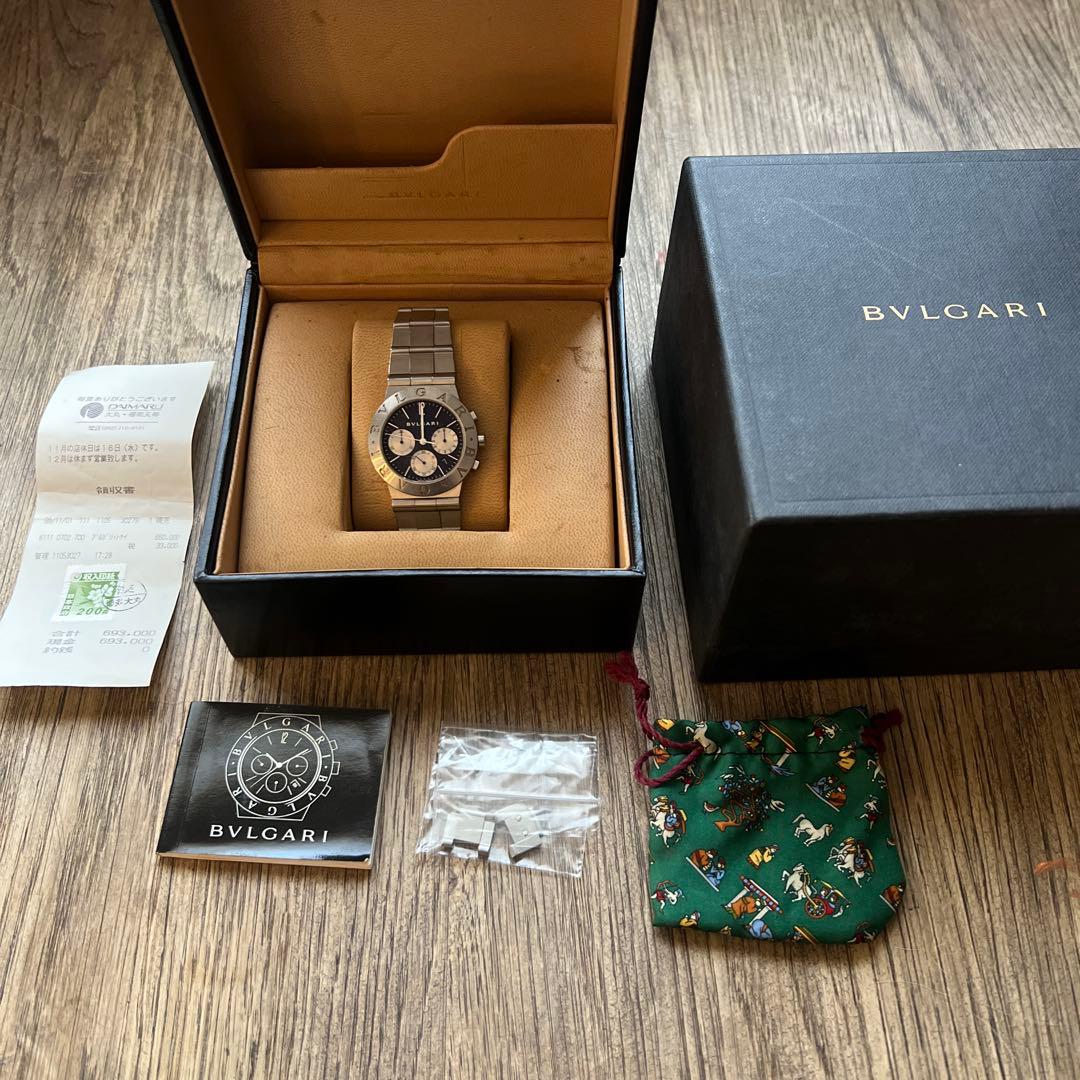 BVLGARIブルガリ ディアゴノスポーツクロノグラフ クウォーツ　ジャンク品