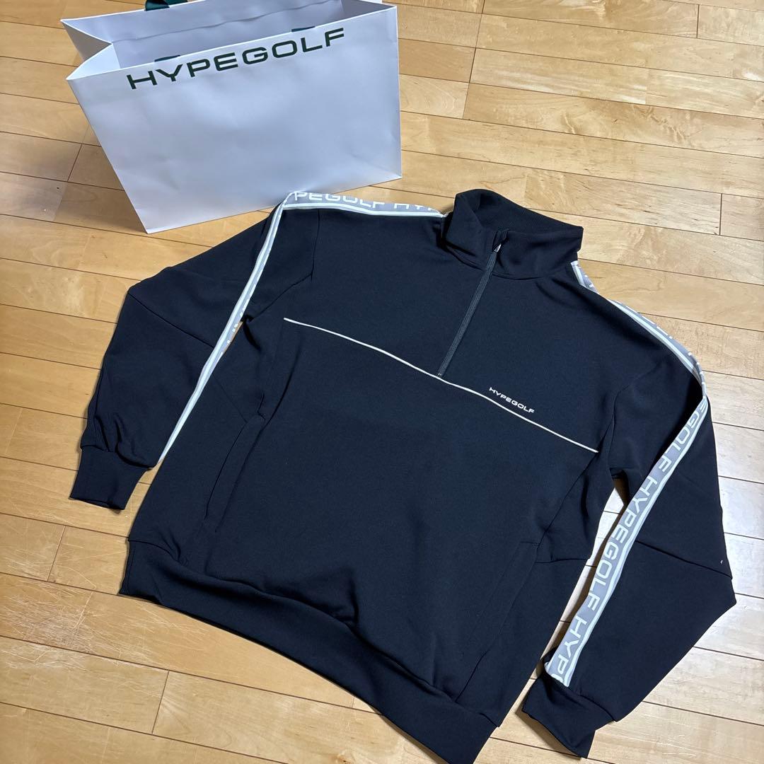 未使用　HYPEGOLF ハーフジップ ブラック　定価27,500円