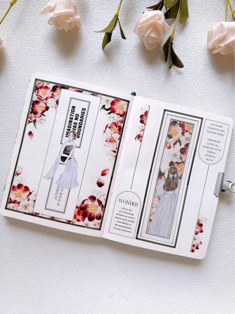 咔咔STUDIO《朱砂舞》海外マスキングテープ　マステ 【2645】