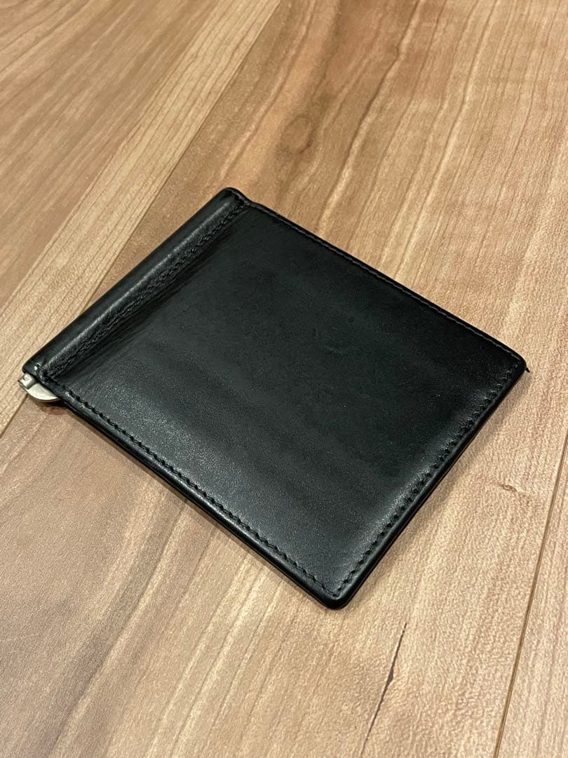 ETTINGER レザー マネークリップ ブラック