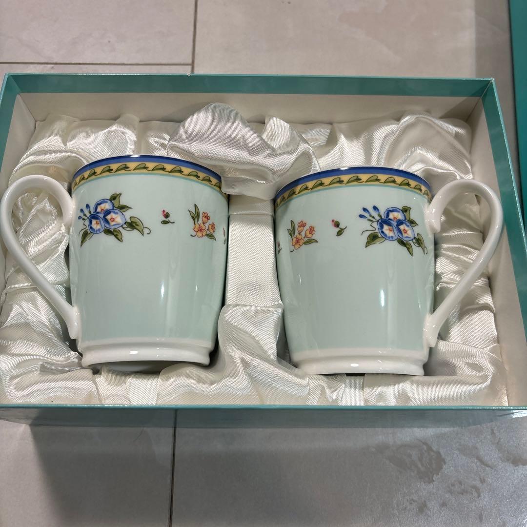 TIFFANY&Co ティファニー　ケーキ皿、大皿、マグカップセット