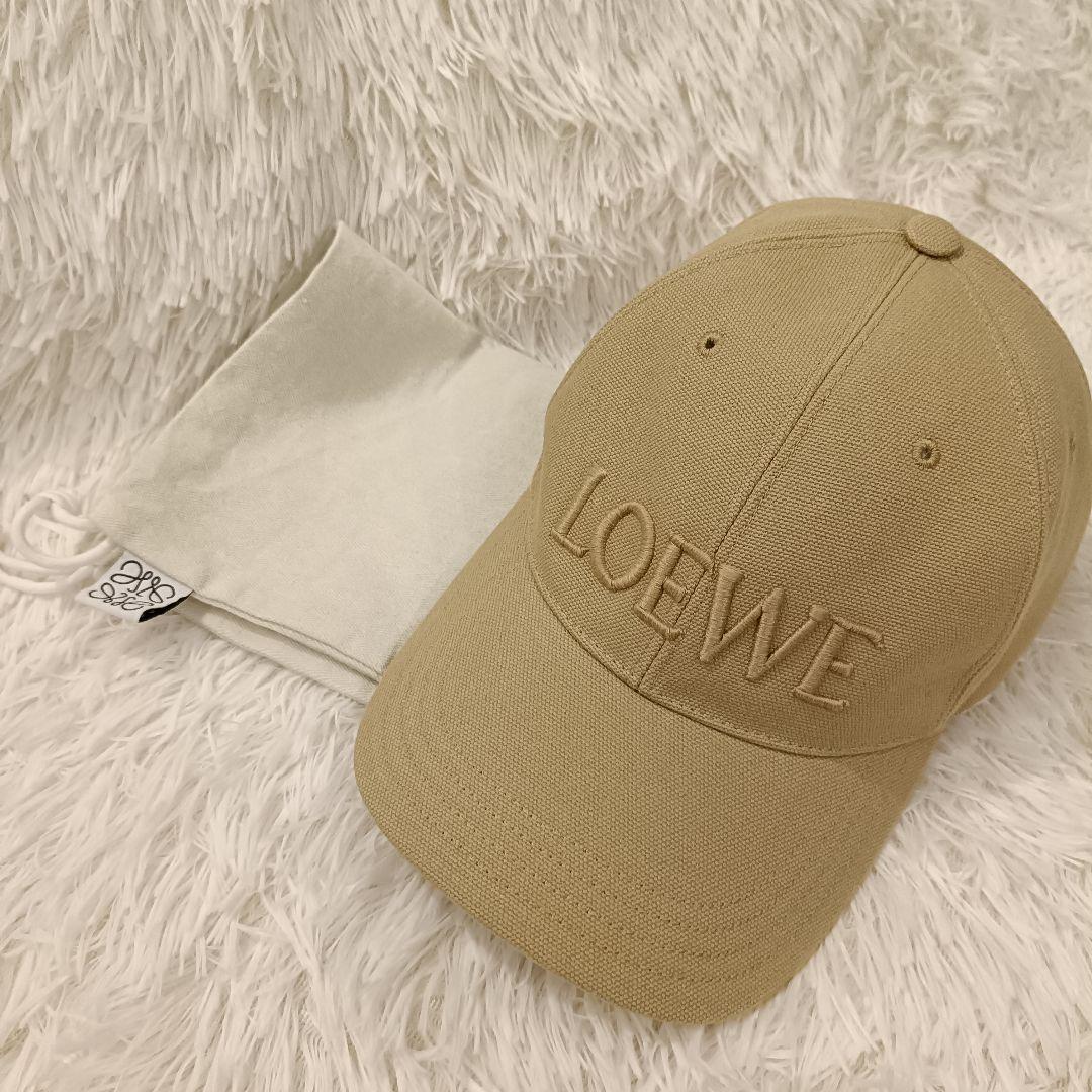 s*s様 極美品✨️保存袋　LOEWE ベージュ キャップ ロエベ