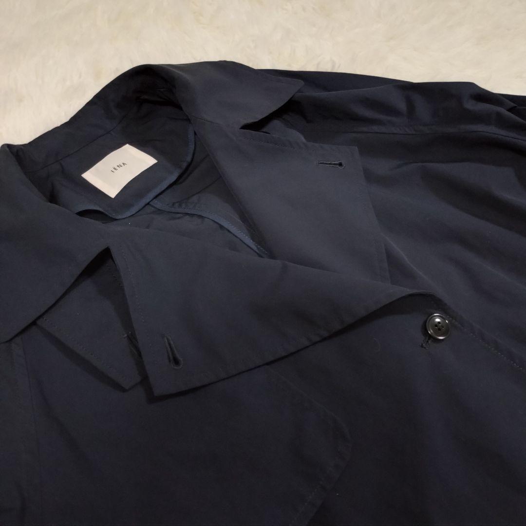 イエナ IENA Pe/ポプリンオーバートレンチコート ネイビー