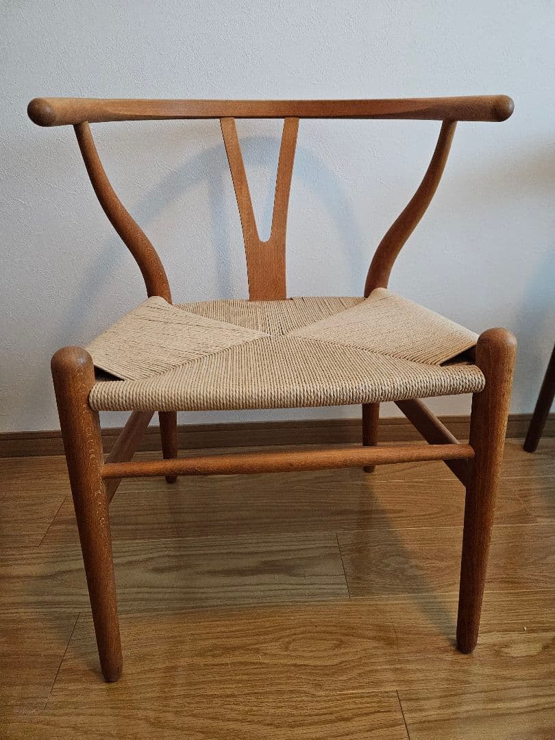 37年物アンティークYチェア CH24 ビーチ材オイルフィニッシュ