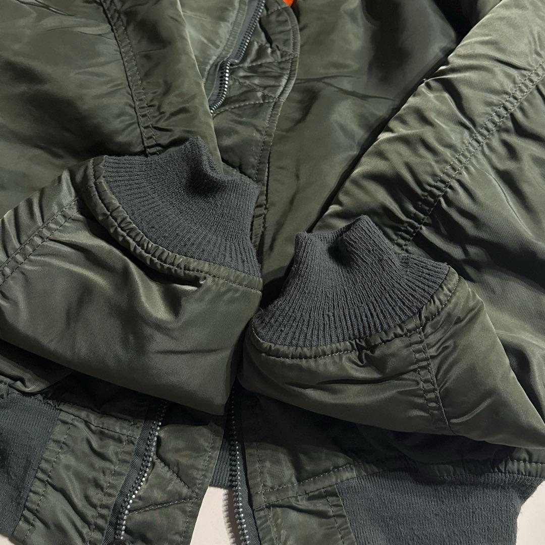 80's ALPHA INDUSTRIES MA-1 旧タグ IDEALジッパー