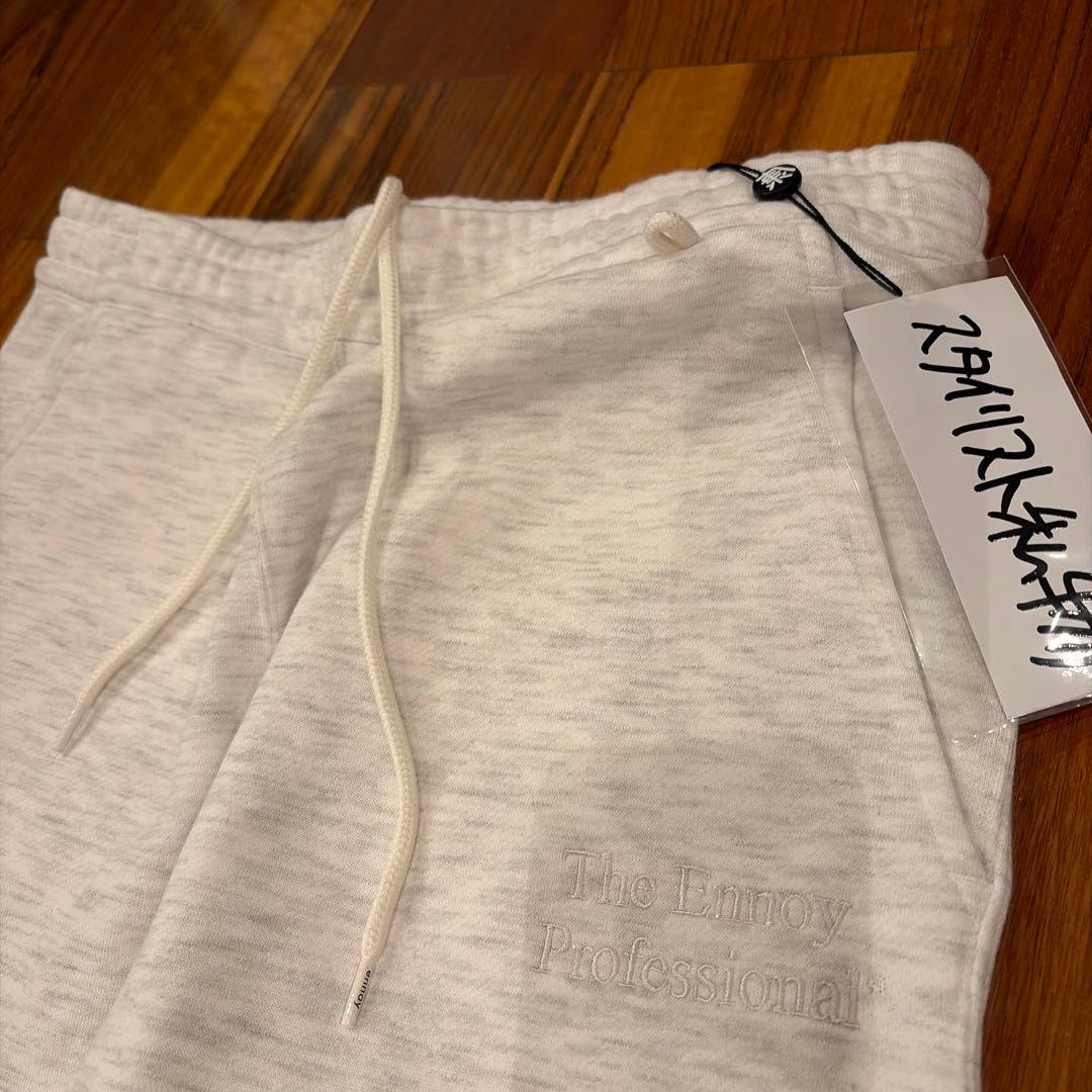 新品未使用 ennoy スウェットパンツ　アッシュグレー M